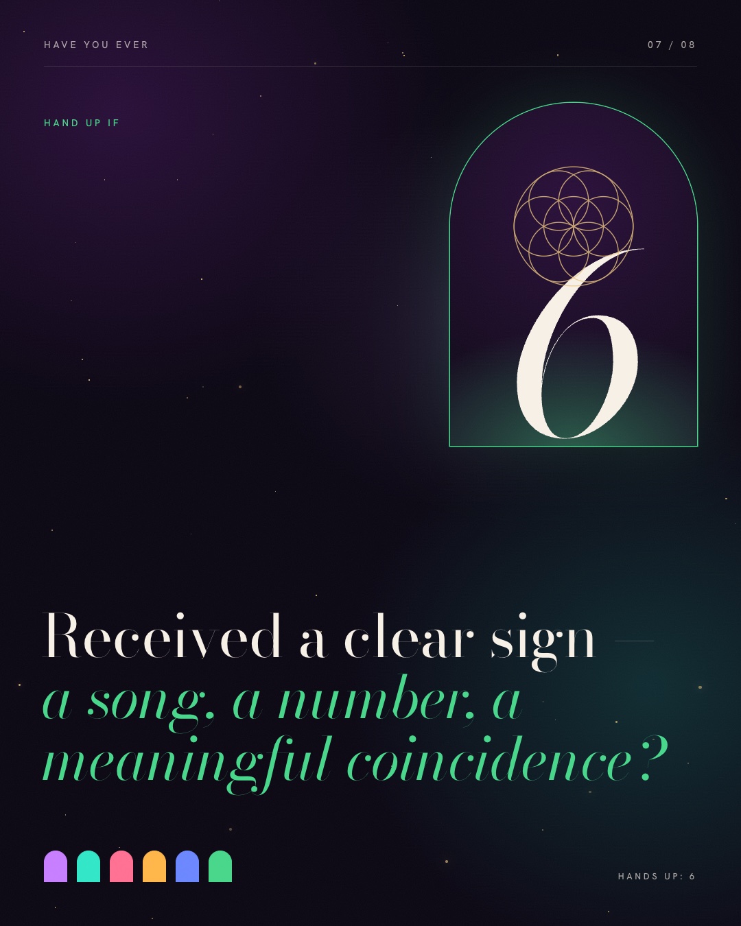 Received a clear sign: a song, a number, a meaningful coincidence?