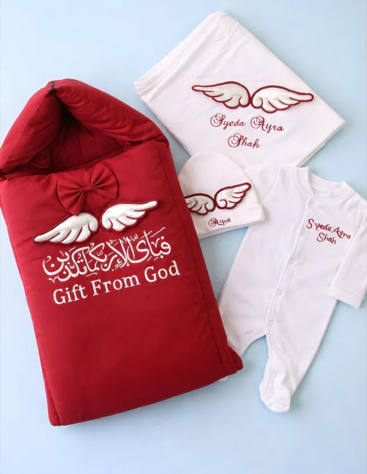 The Gallery — personalised newborn set.