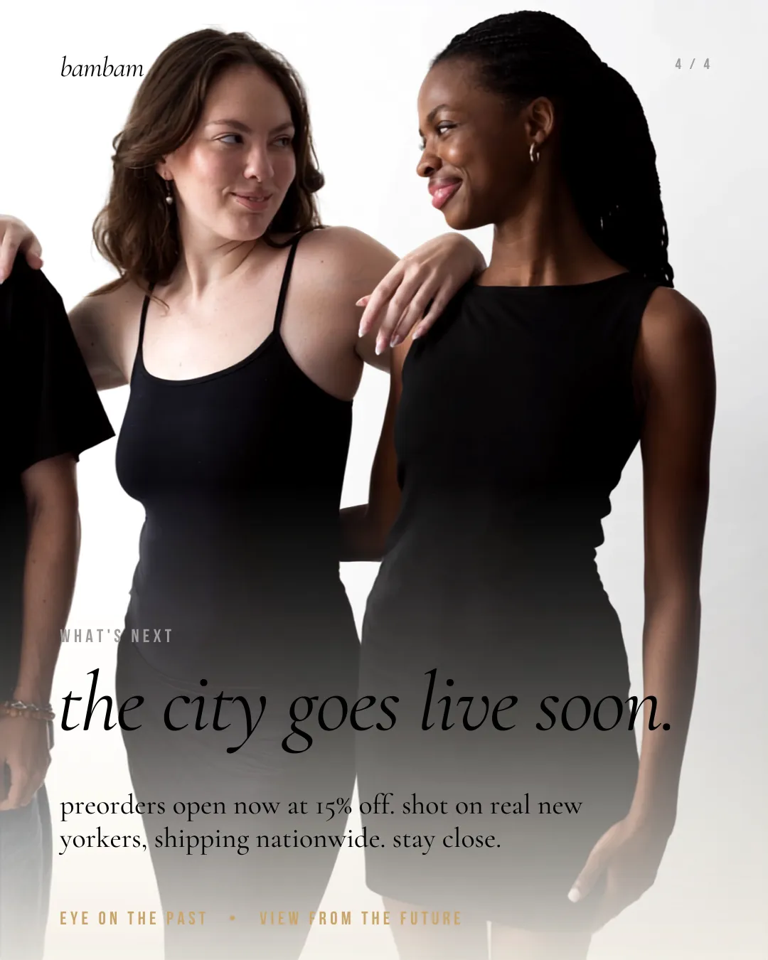 Campaign still from the BamBam NYC apparel launch