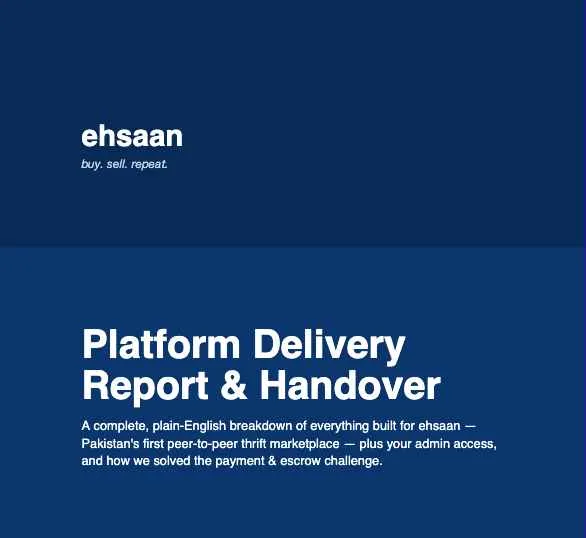 Cover of the Ehsaan strategy report