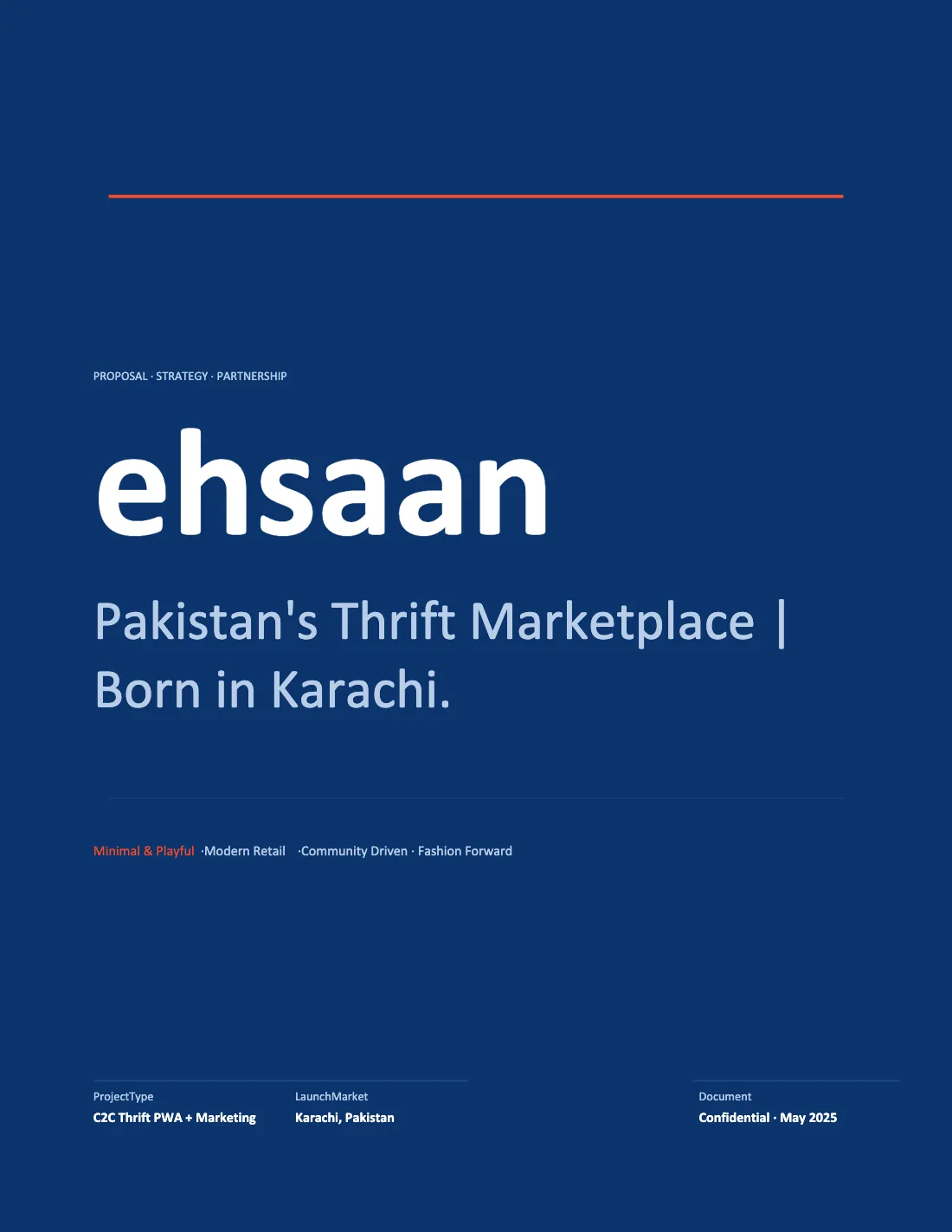 A page from the Ehsaan vision document